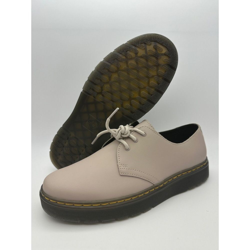 Dr Martens Zavala Lo‎ Beige Leather Oxford Shoes Men's Size 9 Women's Size 10